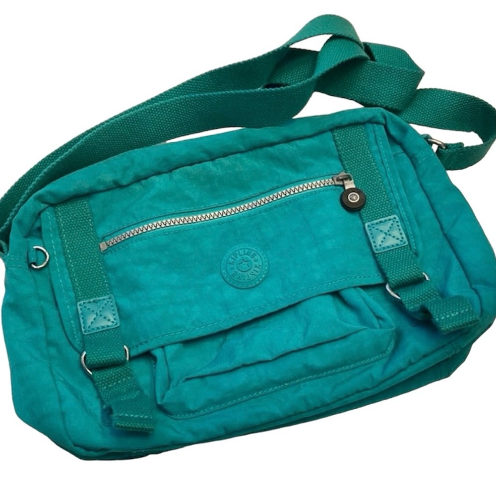 Kipling Official Collectible Jade Teal Crossbody Purse Like New Without Gorilla